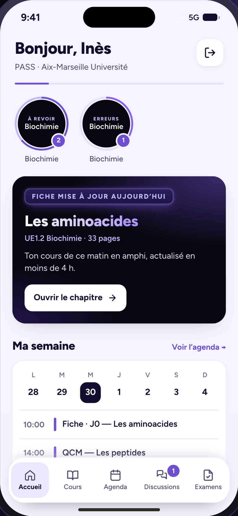 Application Medibox Lab — accueil