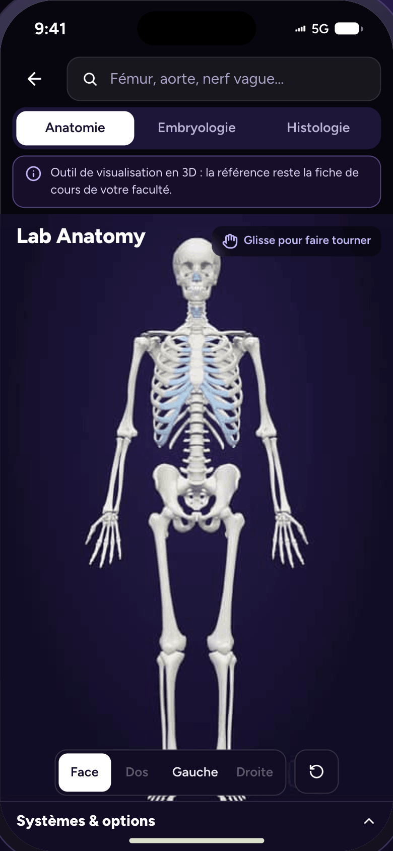Application Medibox Lab — Lab Anatomy